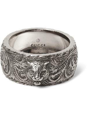 GUCCI - Engraved Silver Ring