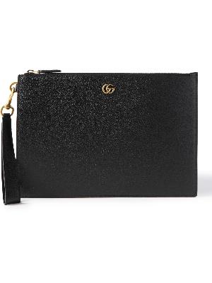 GUCCI - GG Marmont Full-Grain Leather Pouch