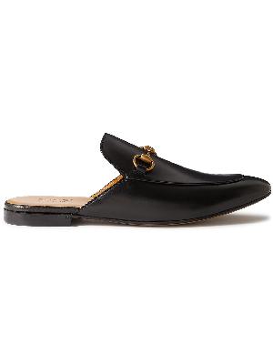 GUCCI - Horsebit Leather Backless Loafers