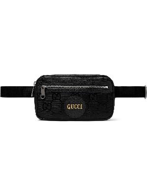 GUCCI - Off the Grid Leather-Trimmed Monogrammed ECONYL Canvas Belt Bag