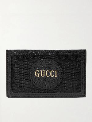 GUCCI - GG Off The Grid Monogrammed Leather-Trimmed ECONYL Cardholder