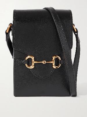 GUCCI - 1955 Horsebit Leather Messenger Bag