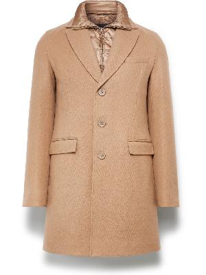 Herno - Layered Wool-Blend Twill and Nylon Coat