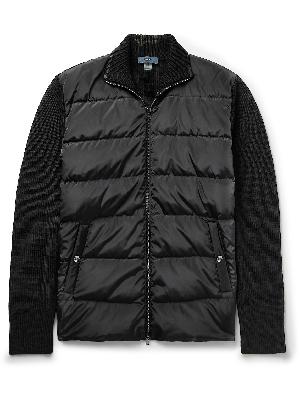 Herno - Ribbed Shell-Panelled Virgin Wool Down Jacket