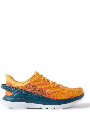 Hoka One One - Mach Supersonic Rubber-Trimmed Mesh-Jacquard Running Sneakers