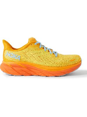 Hoka One One - Clifton 8 Rubber-Trimmed Mesh Running Sneakers