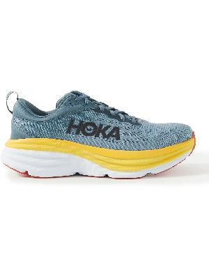 Hoka One One - Bondi 8 Wide-Fit Rubber-Trimmed Mesh Running Sneakers
