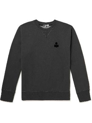 Isabel Marant - Logo-Flocked Cotton-Blend Jersey Sweatshirt