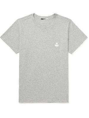 Isabel Marant - Zafferh Logo-Print Cotton-Jersey T-Shirt