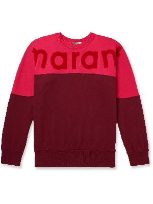 Isabel Marant - Howley Logo-Flocked Cotton-Blend Jersey Sweatshirt
