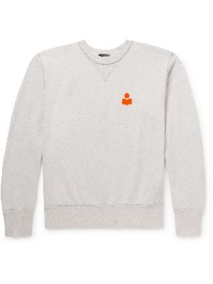 Isabel Marant - Mike Logo-Flocked Cotton-Blend Jersey Sweatshirt