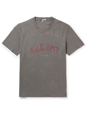 Isabel Marant - Honore Logo-Print Cotton-Jersey T-Shirt