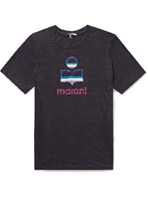 Isabel Marant - Karman Logo-Print Slub Linen T-Shirt