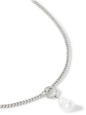 Isabel Marant - Silver-Tone and Faux Pearl Pendant Necklace
