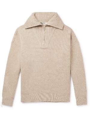 Isabel Marant - Lewin Merino Wool-Blend Half-Zip Sweater