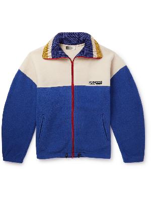 Isabel Marant - Malith Logo-Embroidered Colour-Block Fleece Zip-Up Sweatshirt