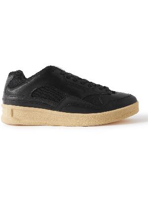 Jil Sander - Mesh-Trimmed Leather Sneakers