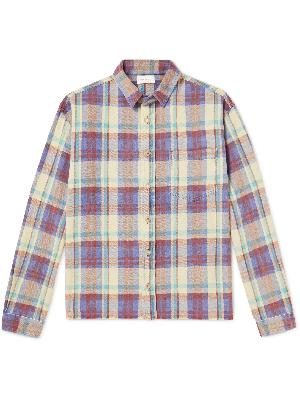 John Elliott - Hemi Frayed Checked Cotton-Flannel Shirt