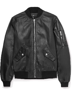 John Elliott - Leather Bomber Jacket