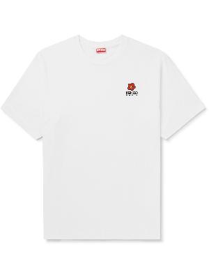 KENZO - Appliquéd Logo-Embroidered Cotton-Jersey T-Shirt