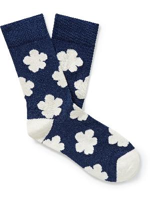 KENZO - Floral-Intarsia Cotton-Blend Socks