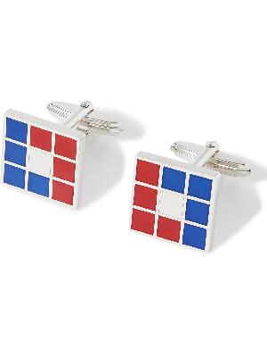 Lanvin - Platinum-Plated and Lacquered Cufflinks