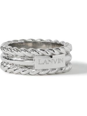 Lanvin - Logo-Engraved Sterling Silver Ring