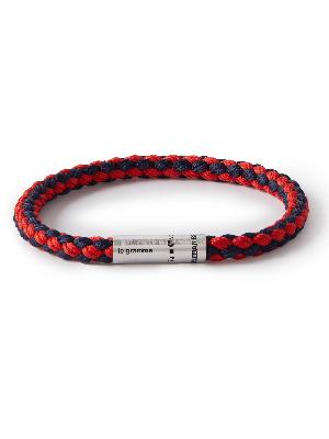 Le Gramme - Orlebar Brown 7g Woven Cord and Sterling Silver Bracelet