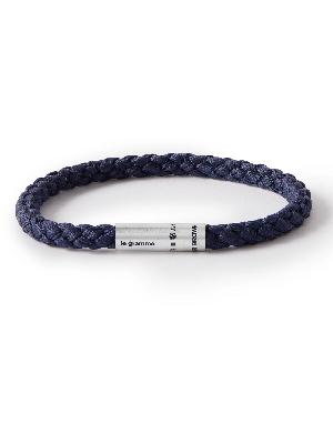 Le Gramme - Orlebar Brown 7g Woven Cord and Sterling Silver Bracelet