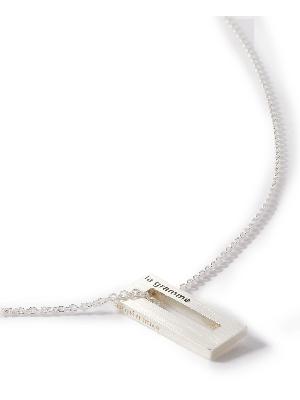 Le Gramme - 15/10ths Brushed Sterling Silver Pendant Necklace