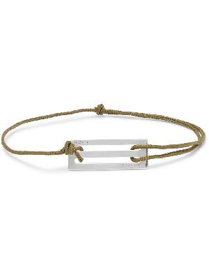 Le Gramme - Le 20/10 Cord and Sterling Silver Bracelet