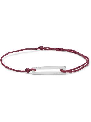 Le Gramme - Le 17/10 Cord and Sterling Silver Bracelet