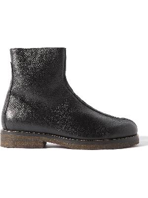 Lemaire - Shearling-Lined Full-Grain Leather Boots