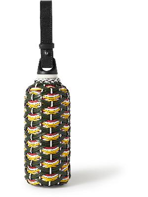Loewe - Paula's Ibiza Braided Leather and Aluminium Water Bottle
