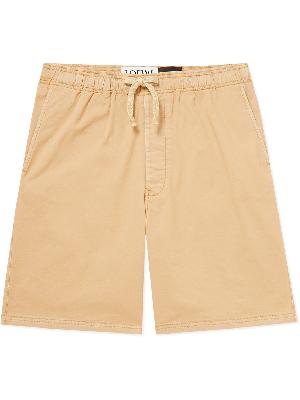 Loewe - Paula's Ibiza Straight-Leg Cotton-Twill Drawstring Shorts
