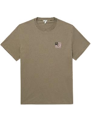Loewe - Logo-Embroidered Cotton-Jersey T-Shirt