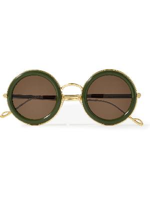 Loewe - Round-Frame Acetate and Gold-Tone Sunglasses