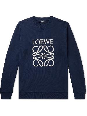 Loewe - Logo-Embroidered Loopback Cotton-Jersey Sweatshirt