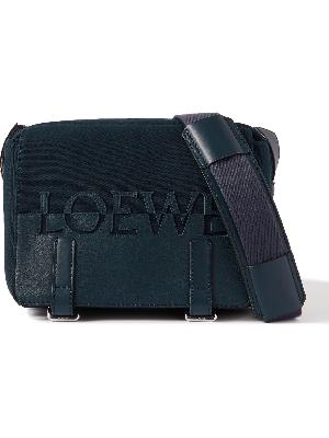Loewe - Military XS Leather-Trimmed Canvas Messenger Bag