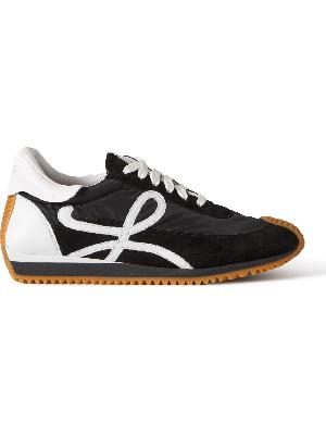 Loewe - Flow Runner Leather-Trimmed Suede and Nylon Sneakers