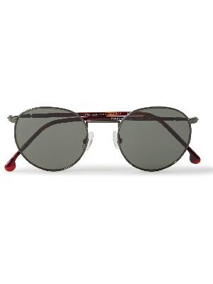 Loro Piana - Weekend Round-Frame Titanium and Tortoiseshell Acetate Polarised Sunglasses