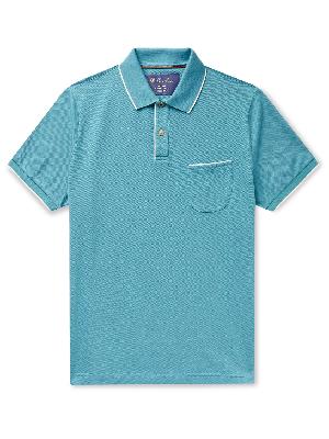 Loro Piana - Contrast-Tipped Stretch-Cotton Piqué Polo Shirt
