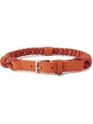 Loro Piana - Scooby Small Woven Cord and Leather Dog Collar