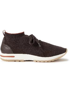 Loro Piana - 350 Flexy Leather-Trimmed Knitted Wish Wool Sneakers