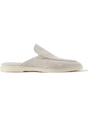 Loro Piana - Babouche Walk Suede Backless Loafers