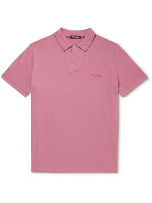 Loro Piana - Logo-Embroidered Cotton-Piqué Polo Shirt