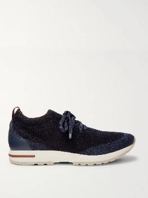 Loro Piana - 360 Flexy Walk Leather-Trimmed Knitted Wool Sneakers