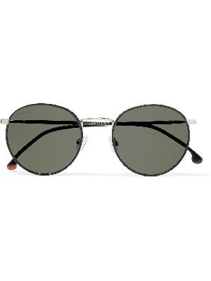 Loro Piana - Weekend Turtle 50 Round-Frame Silver-Tone Titanium and Acetate Sunglasses
