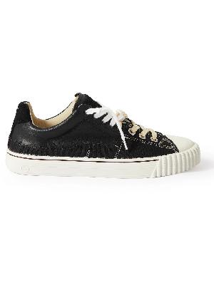 Maison Margiela - Evolution Distressed Canvas and Leather Sneakers