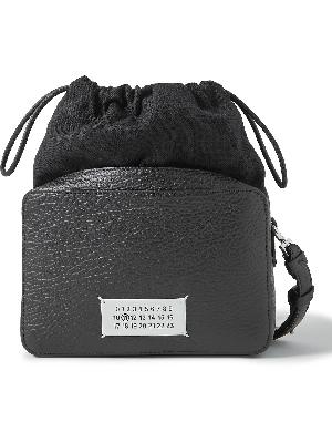 Maison Margiela - Logo-Appliquéd Full-Grain leather and Canvas Camera Bag